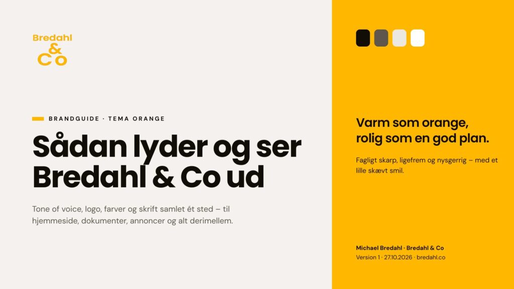 Bredahl & Co - Brandguide